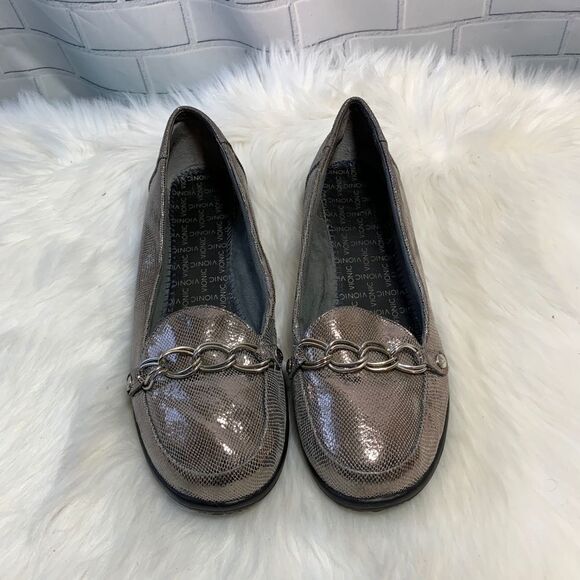 Vionic Alda Patent Leather Textured Flat Size 8.5 - Picture 2 of 5